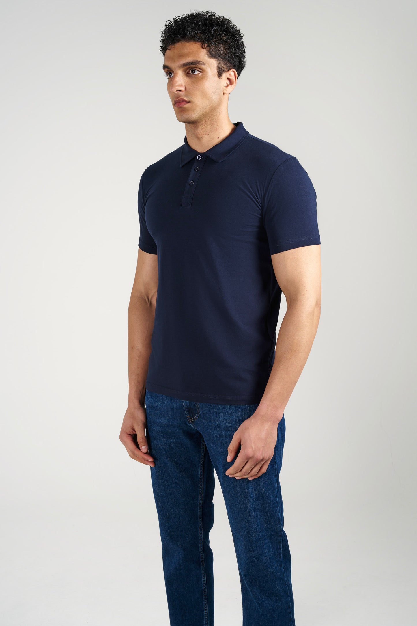 POLO YAKA 3'LÜ SET - 1 BEYAZ + 1 SİYAH + 1 LACİVERT