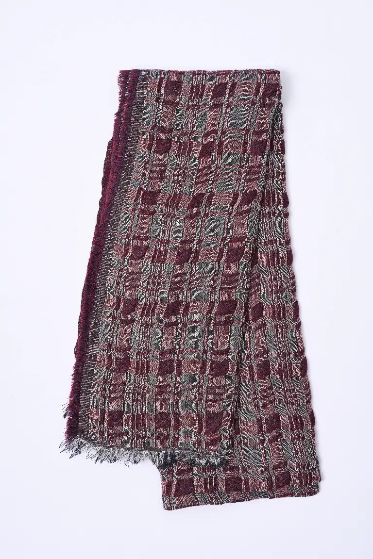 SJ Kare Desenli Fular