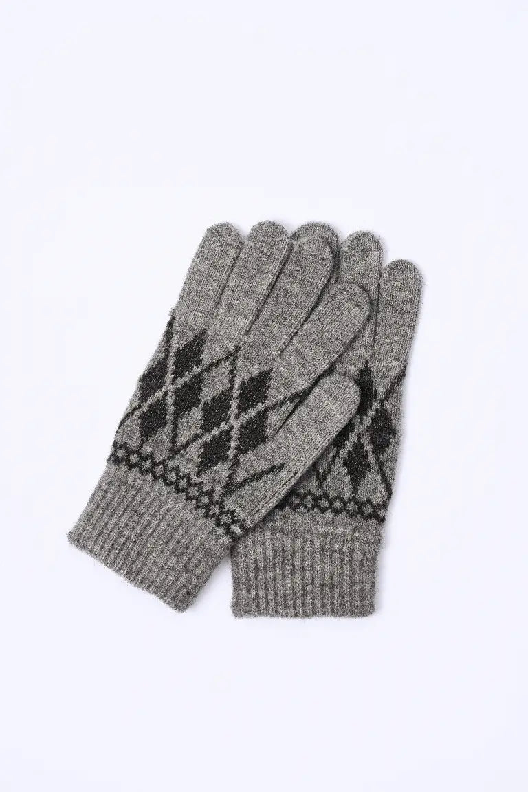 SJ Desenli Yün Eldiven