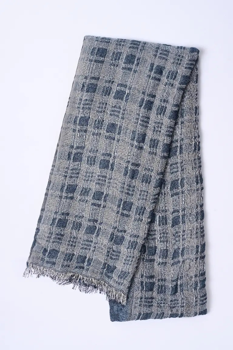 SJ Kare Desenli Fular