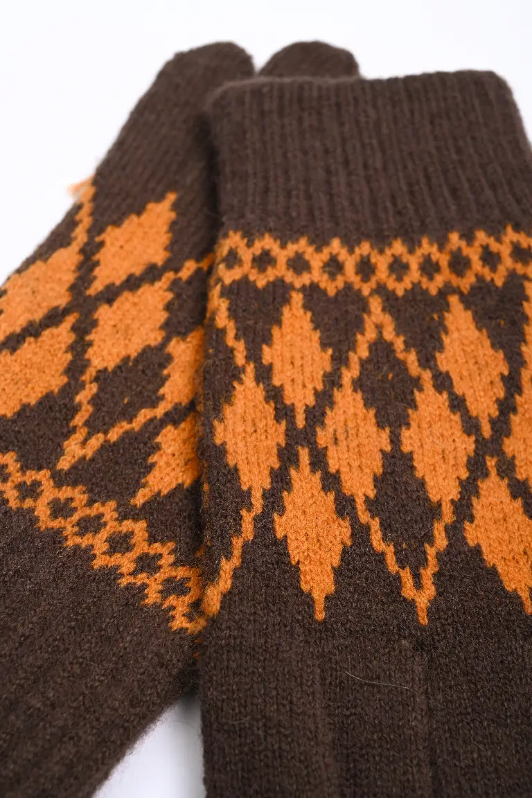 SJ Desenli Yün Eldiven