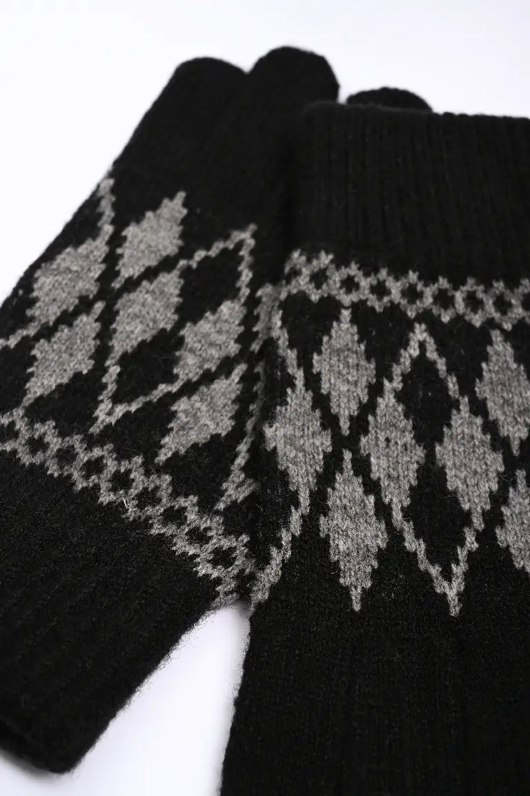 SJ Desenli Yün Eldiven