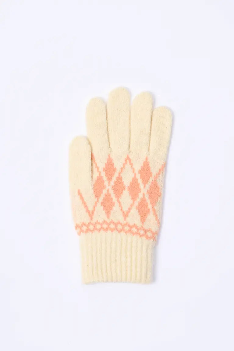 SJ Desenli Yün Eldiven