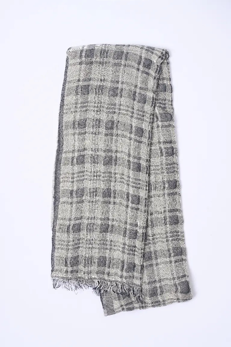 SJ Kare Desenli Fular