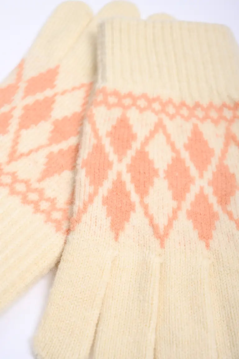 SJ Desenli Yün Eldiven