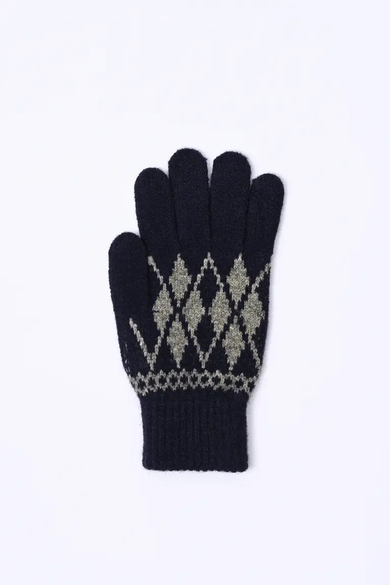 SJ Desenli Yün Eldiven