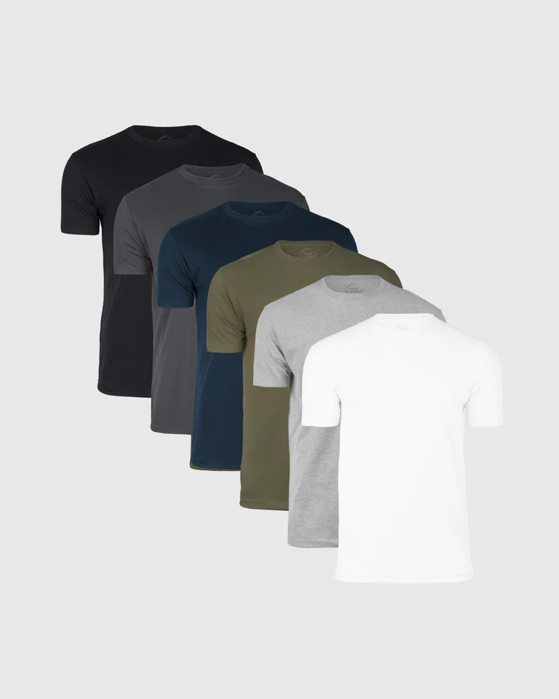 Premium Bisiklet Yaka Fit T-Shirt (3'lü Paket)