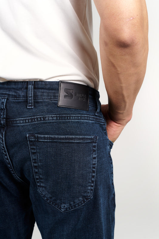 SJ Blue Black-Mavi Siyah Jean Pantolon