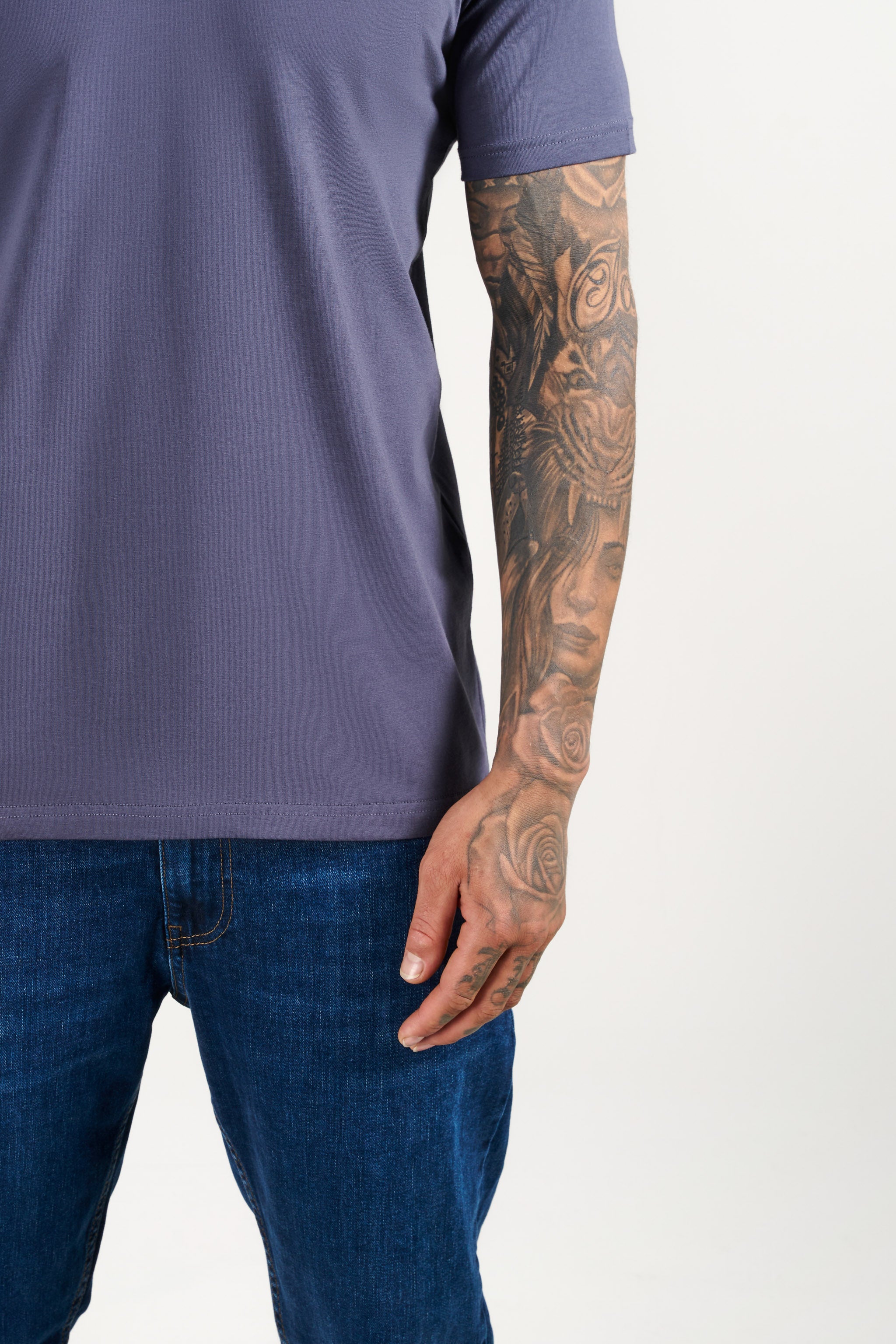 SJ Premium Bisiklet Yaka Fit T-Shirt