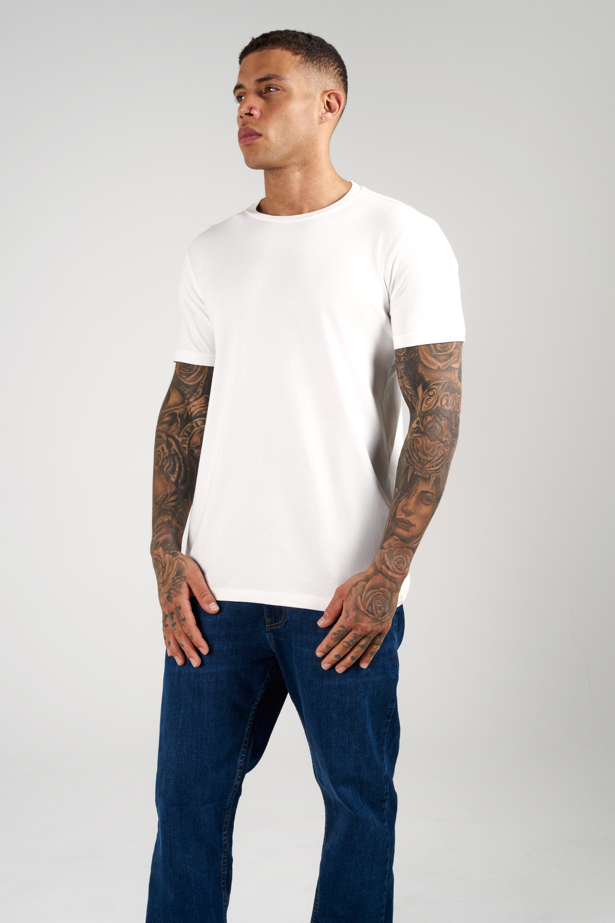SJ Premium Bisiklet Yaka Fit T-Shirt
