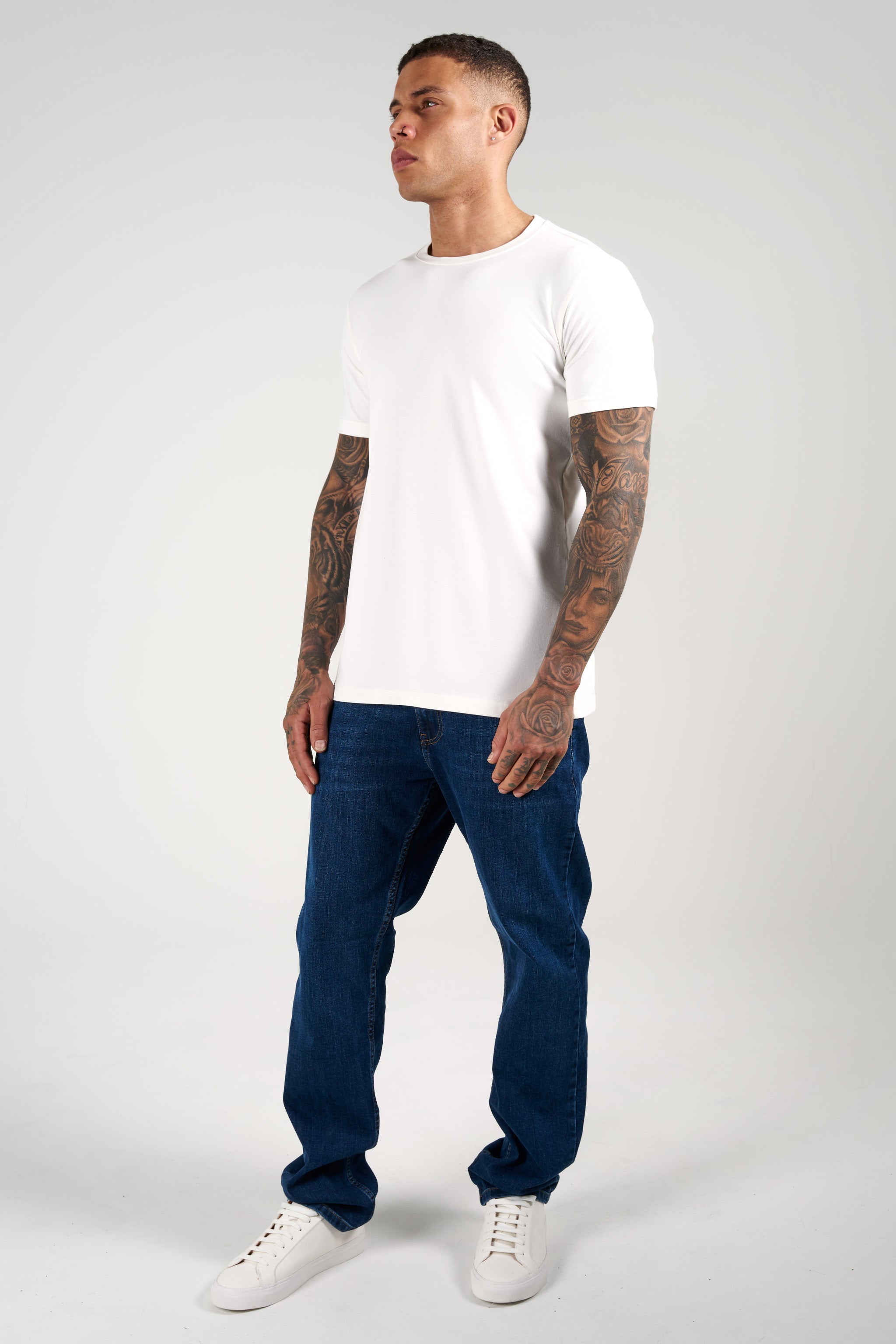 SJ Premium Bisiklet Yaka Fit T-Shirt