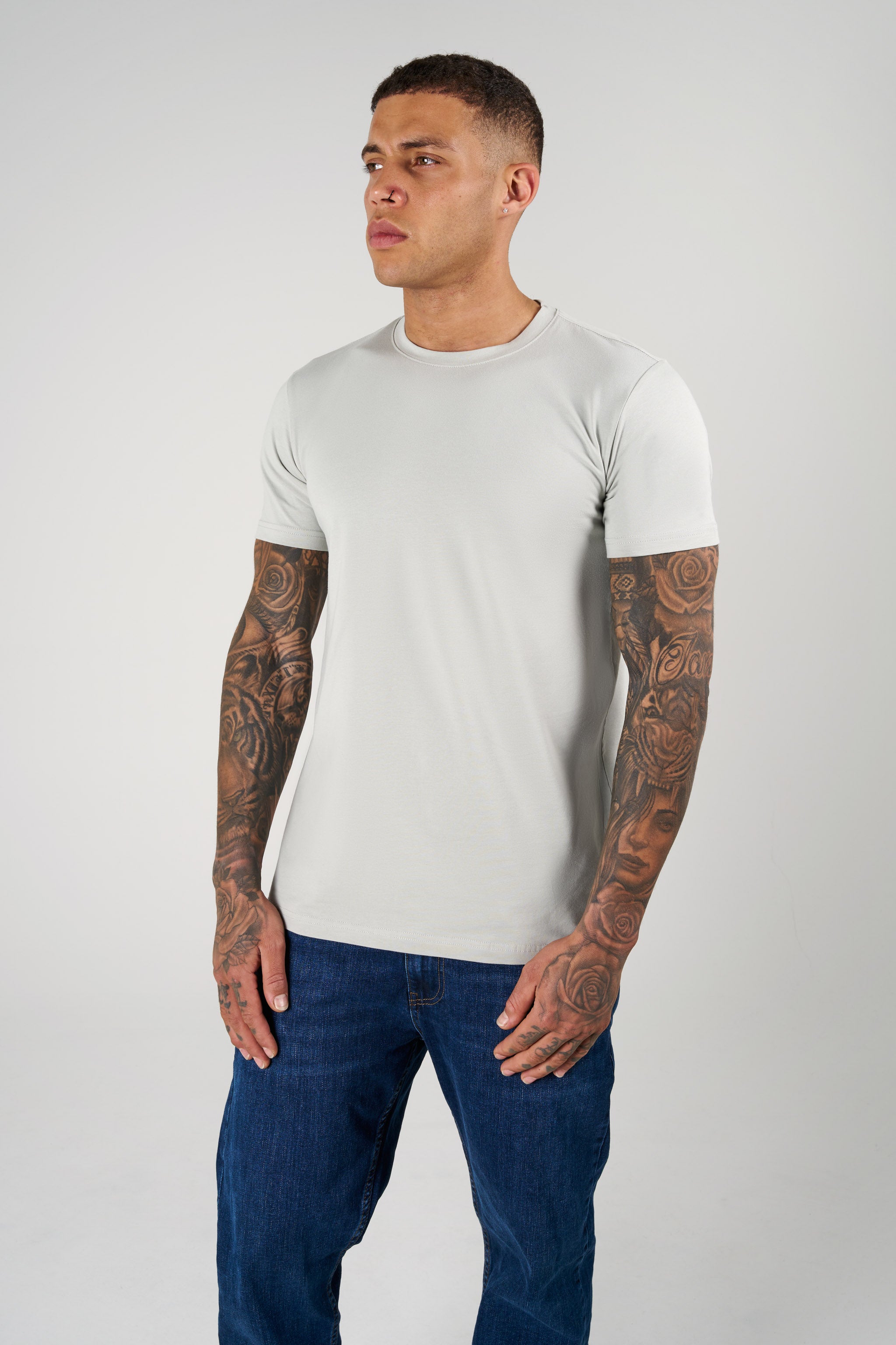 SJ Premium Bisiklet Yaka Fit T-Shirt