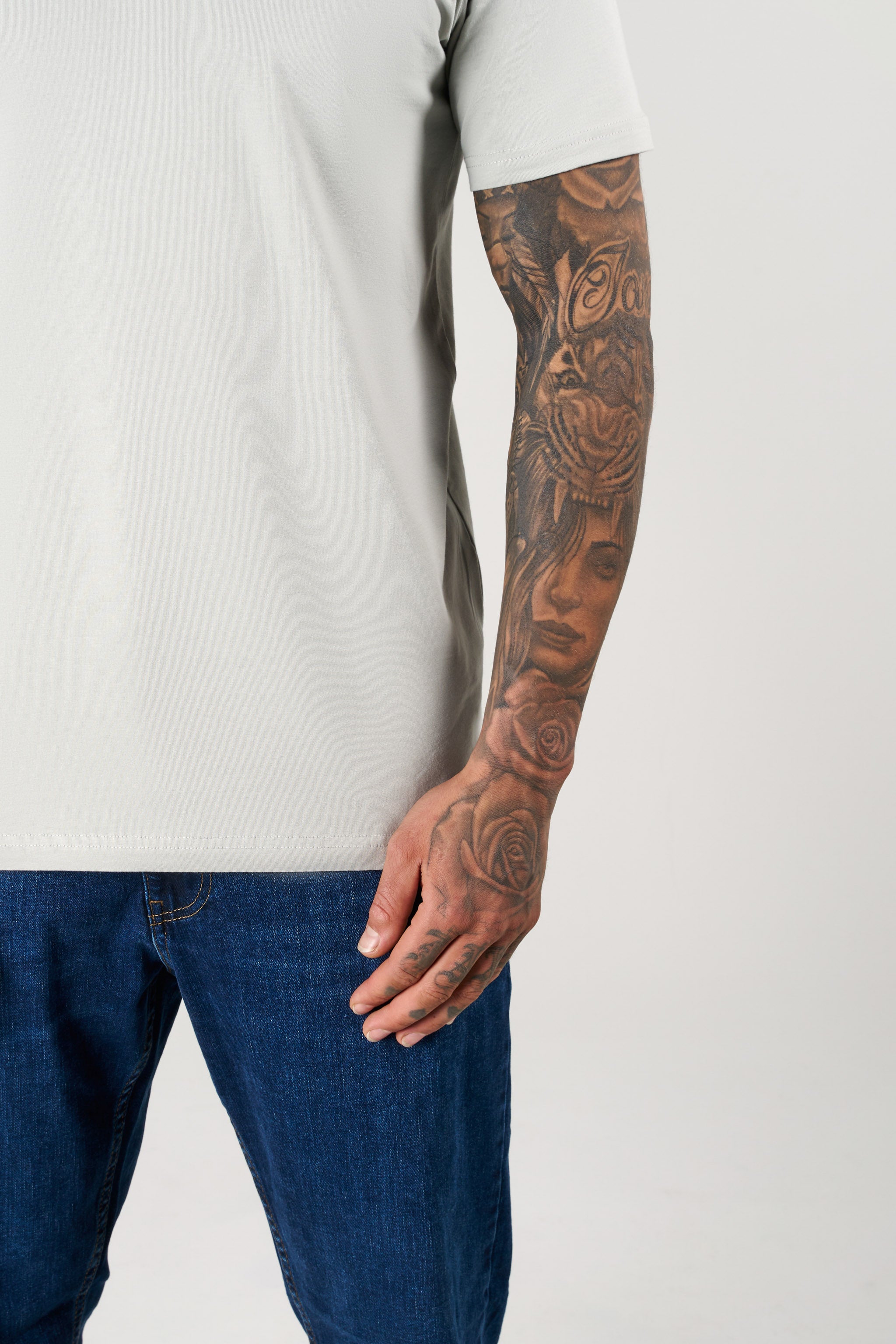 SJ Premium Bisiklet Yaka Fit T-Shirt