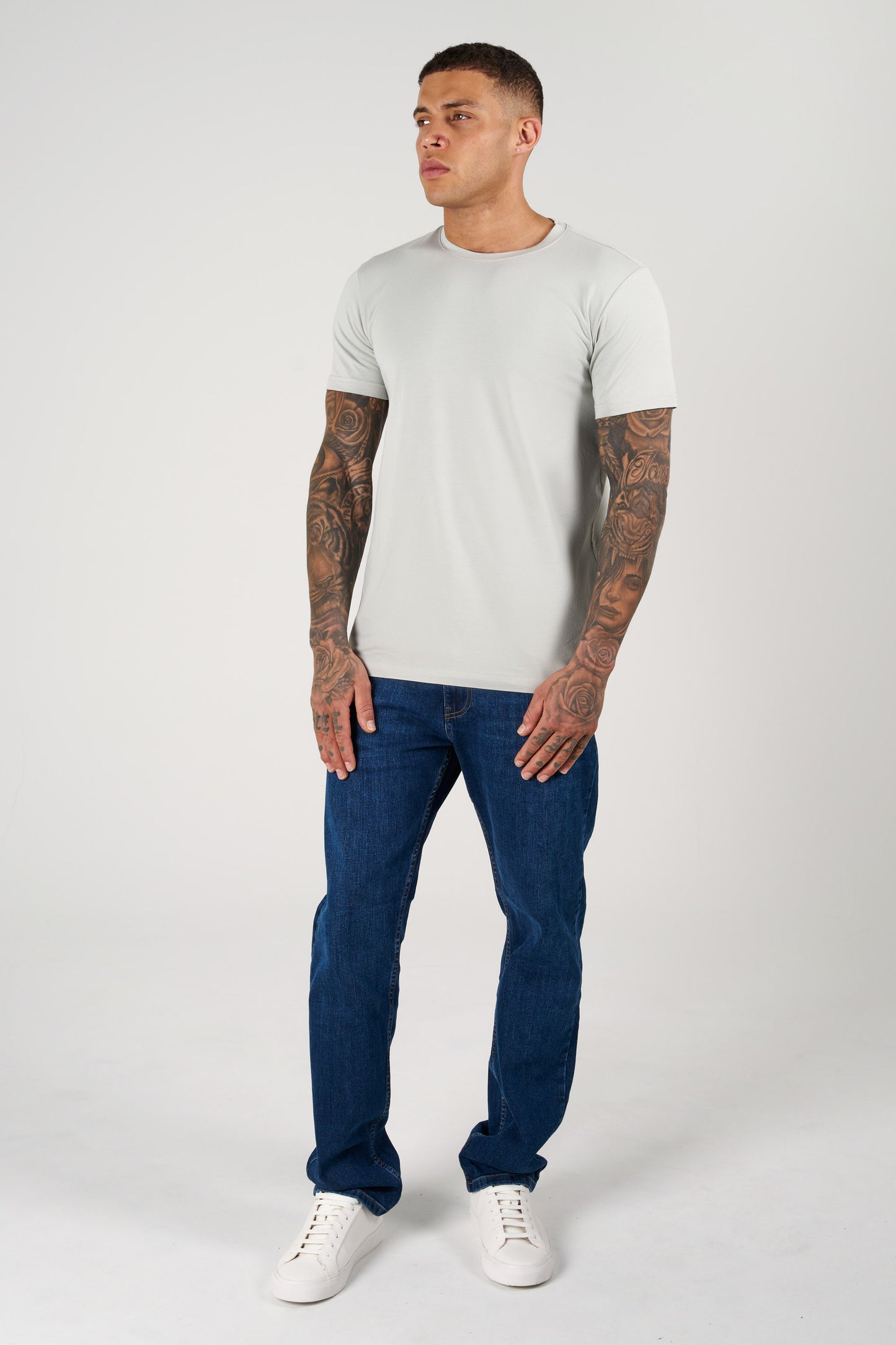 Premium Bisiklet Yaka Fit T-Shirt (3'lü Paket)