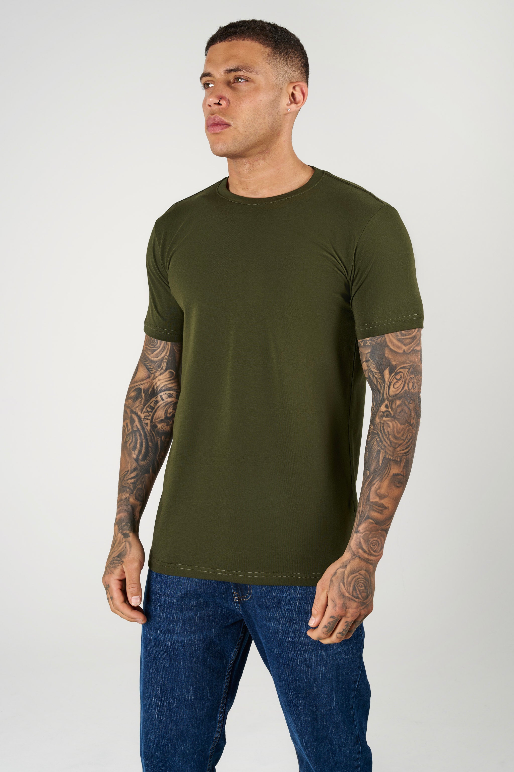 SJ Premium Bisiklet Yaka Fit T-Shirt