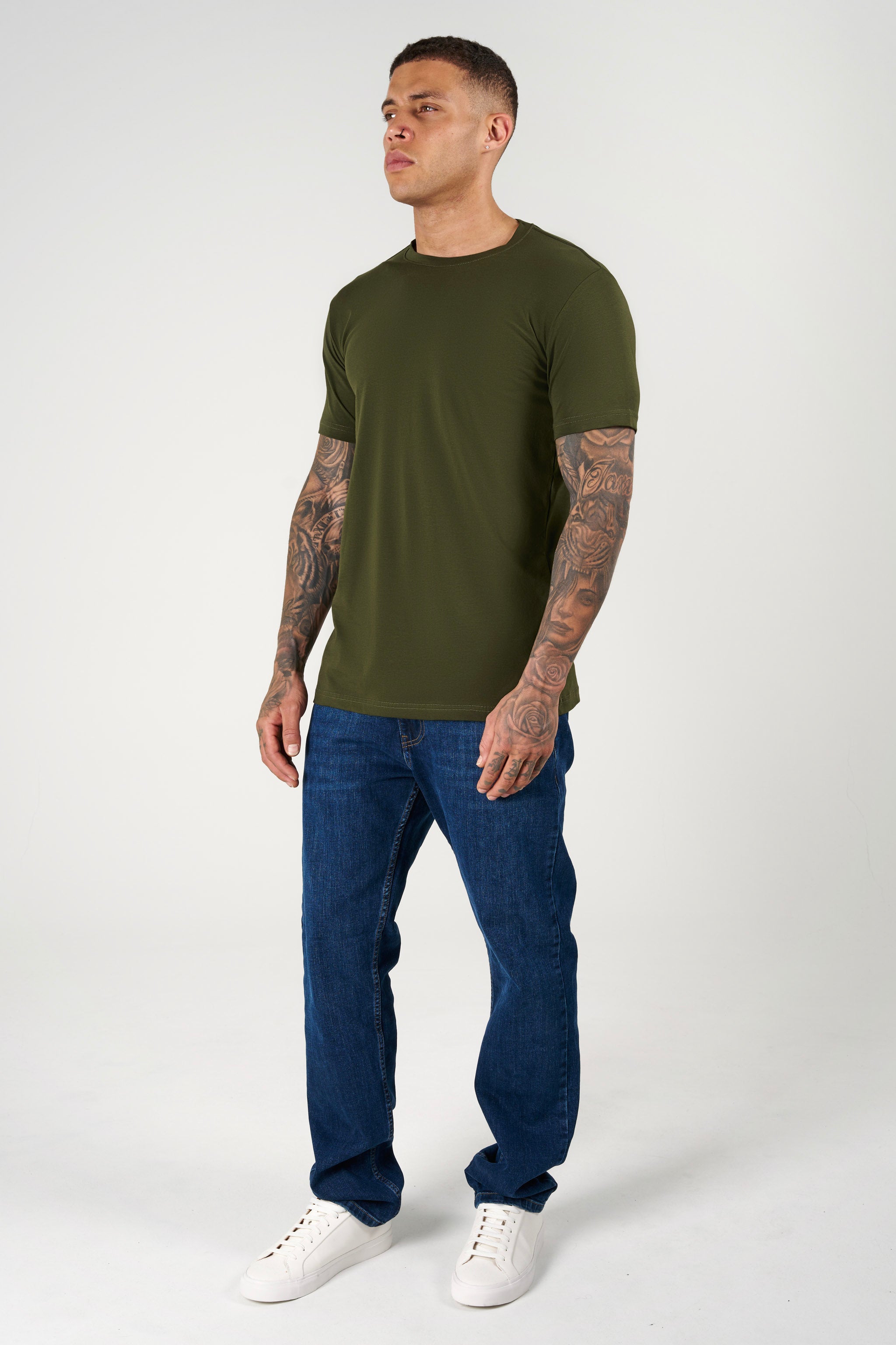 SJ Premium Bisiklet Yaka Fit T-Shirt