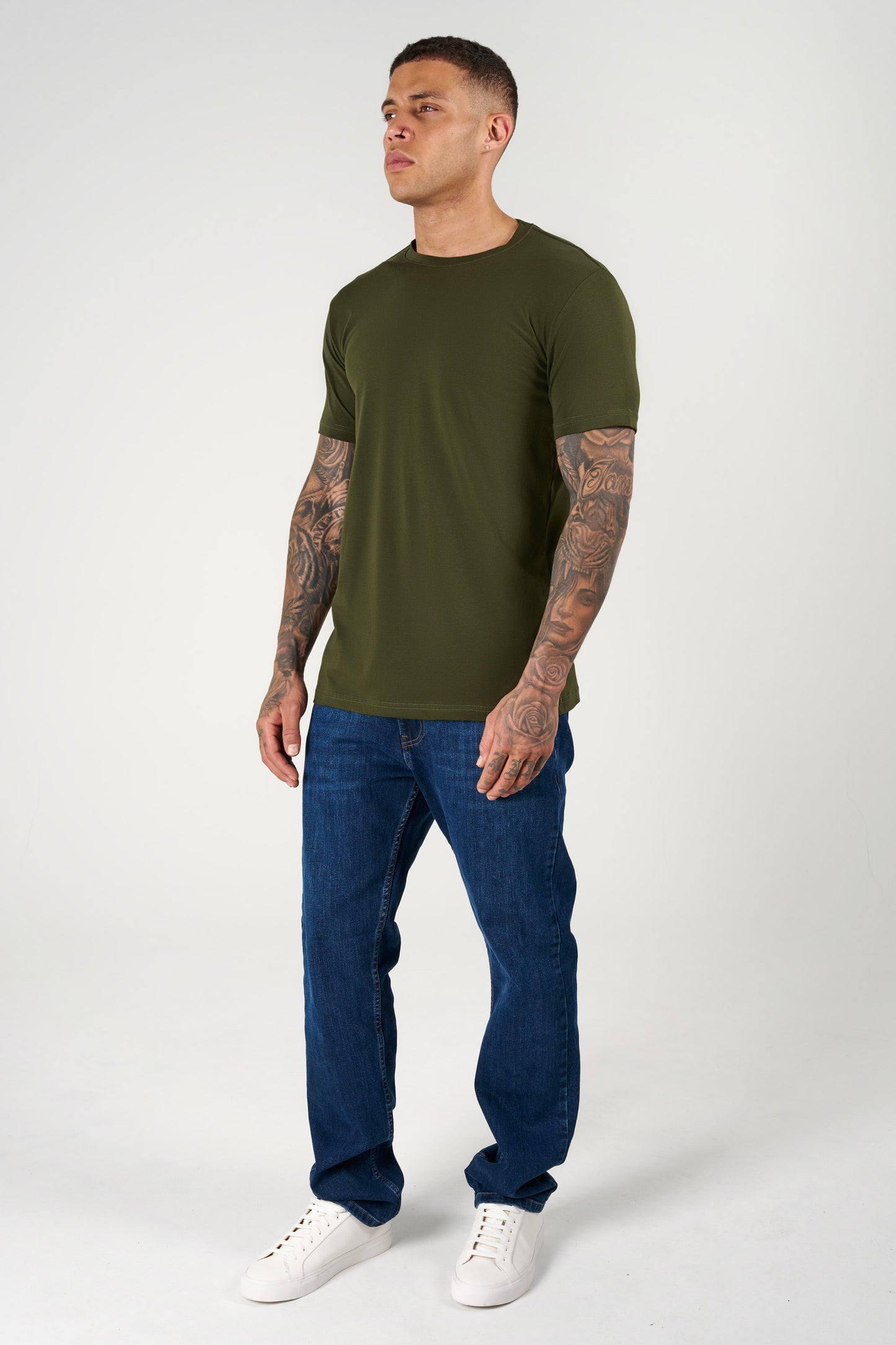 Premium Bisiklet Yaka Fit T-Shirt (3'lü Paket)