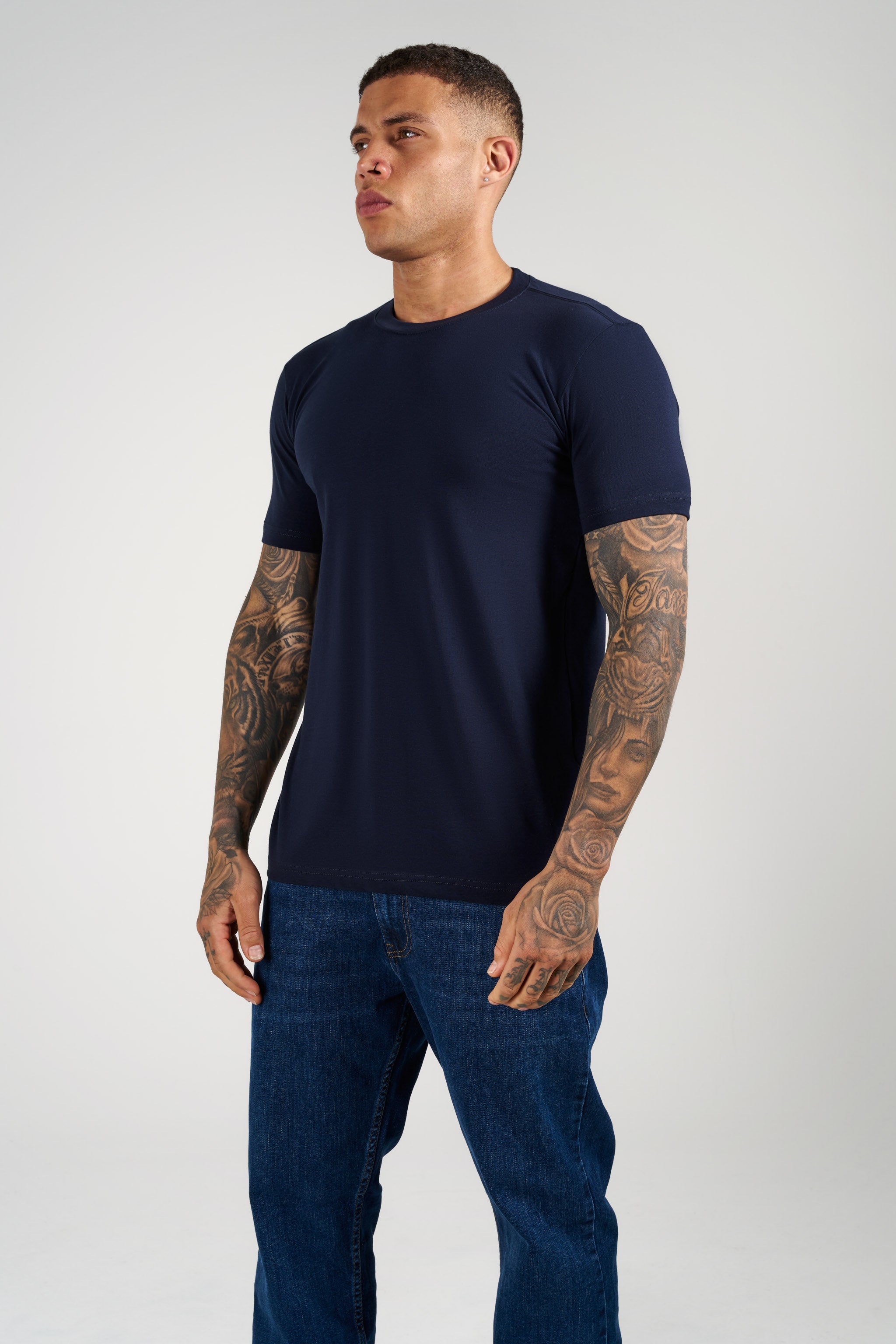 SJ Premium Bisiklet Yaka Fit T-Shirt