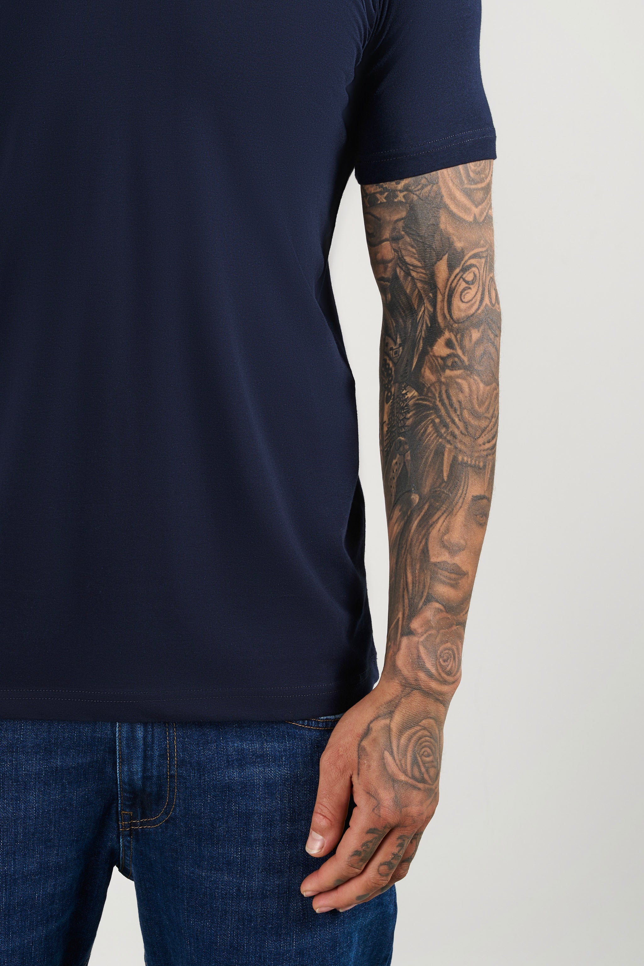 SJ Premium Bisiklet Yaka Fit T-Shirt