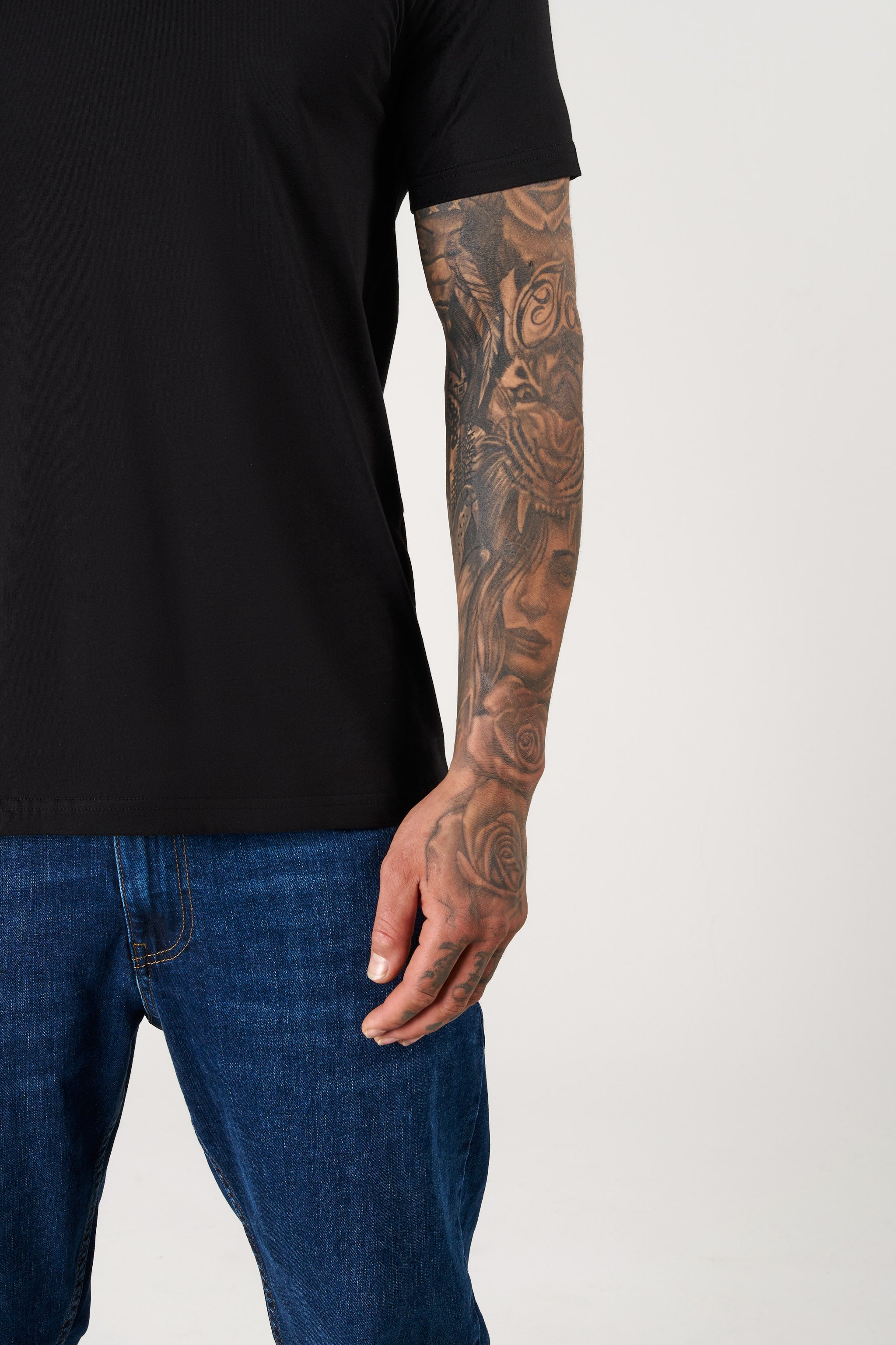 SJ Premium Bisiklet Yaka Fit T-Shirt