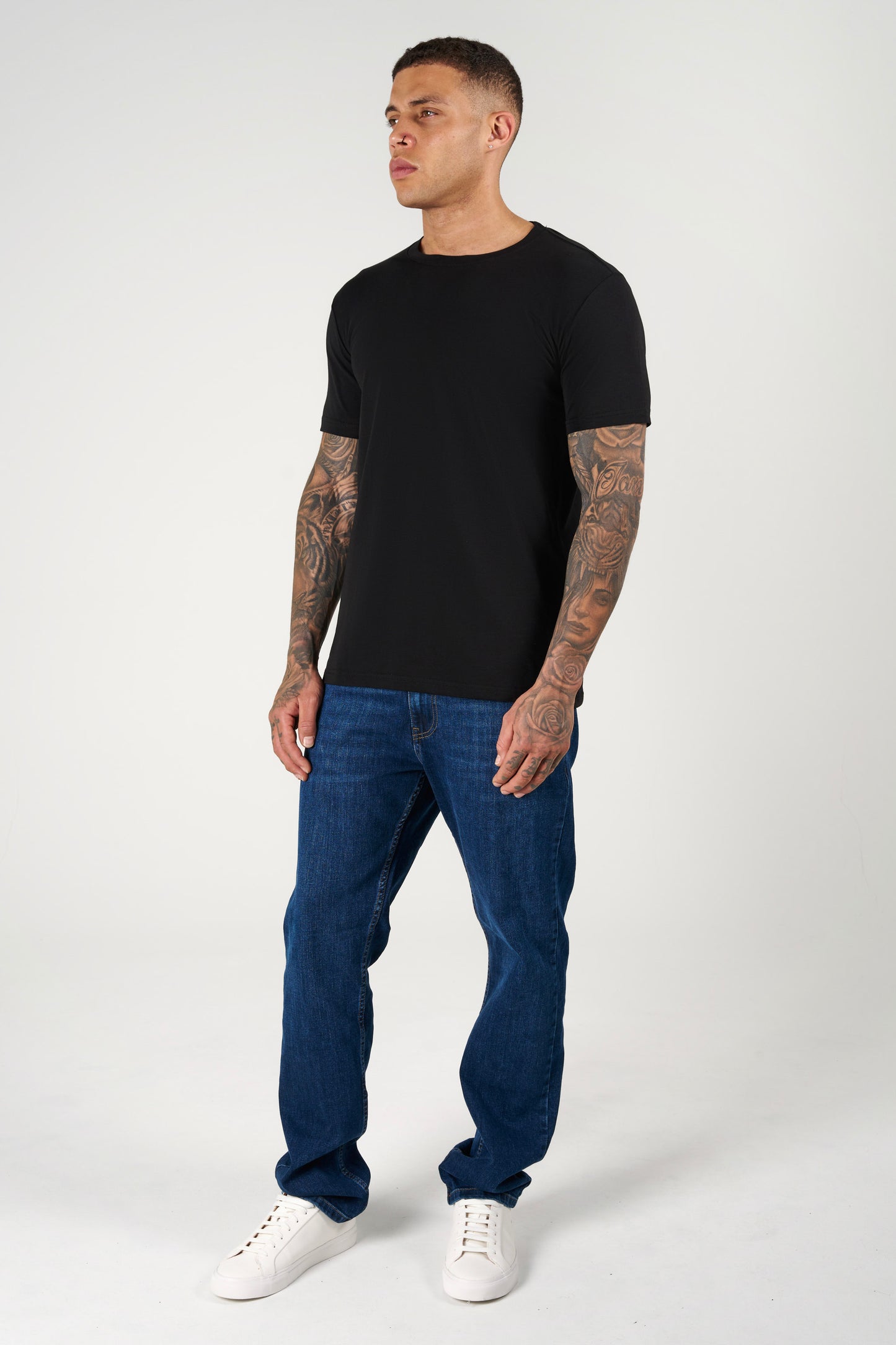 Premium Bisiklet Yaka Fit T-Shirt (3'lü Paket)
