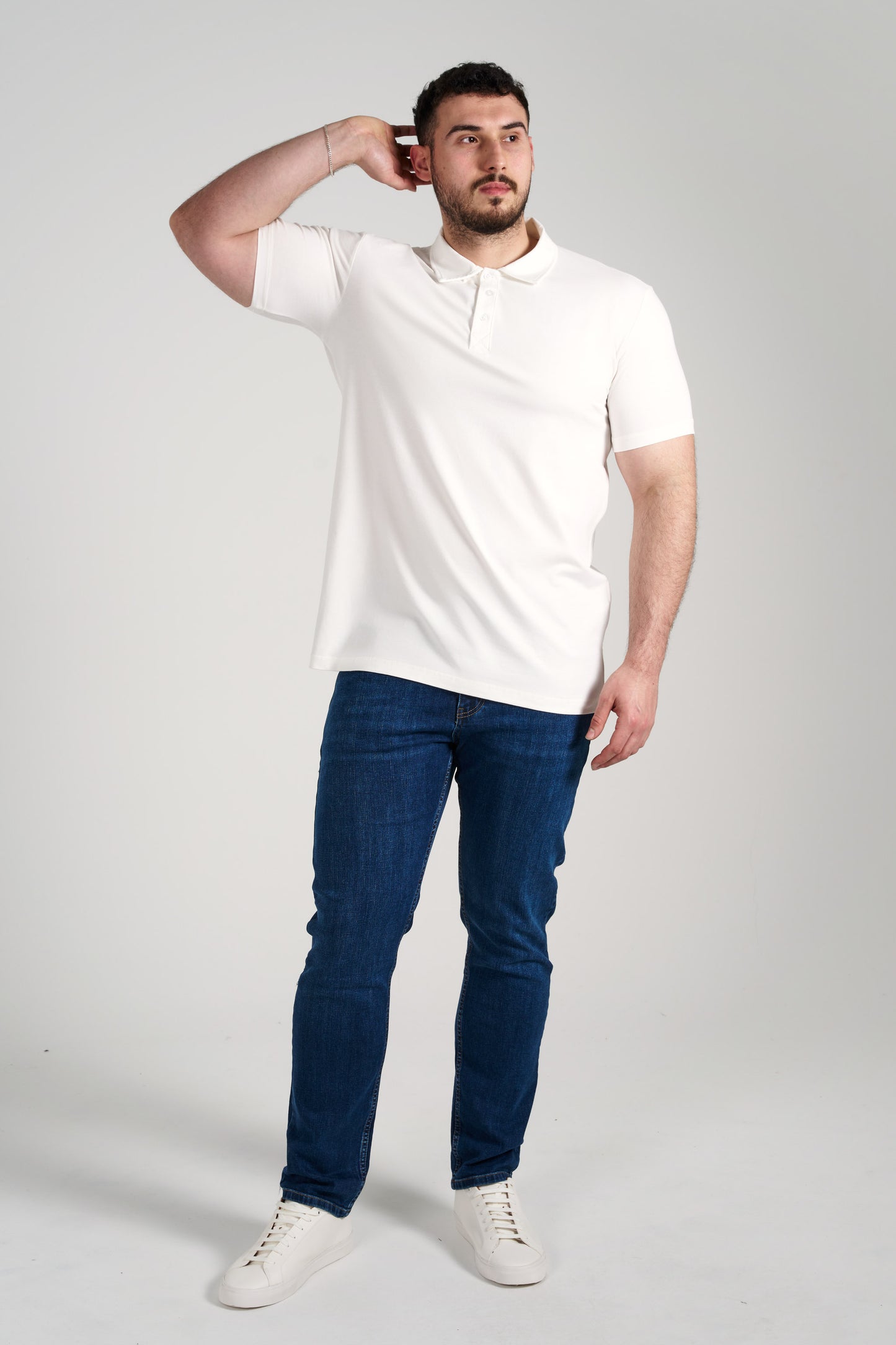 BİSİKLET YAKA 3'LÜ SET - 2 BEYAZ + 1 SİYAH