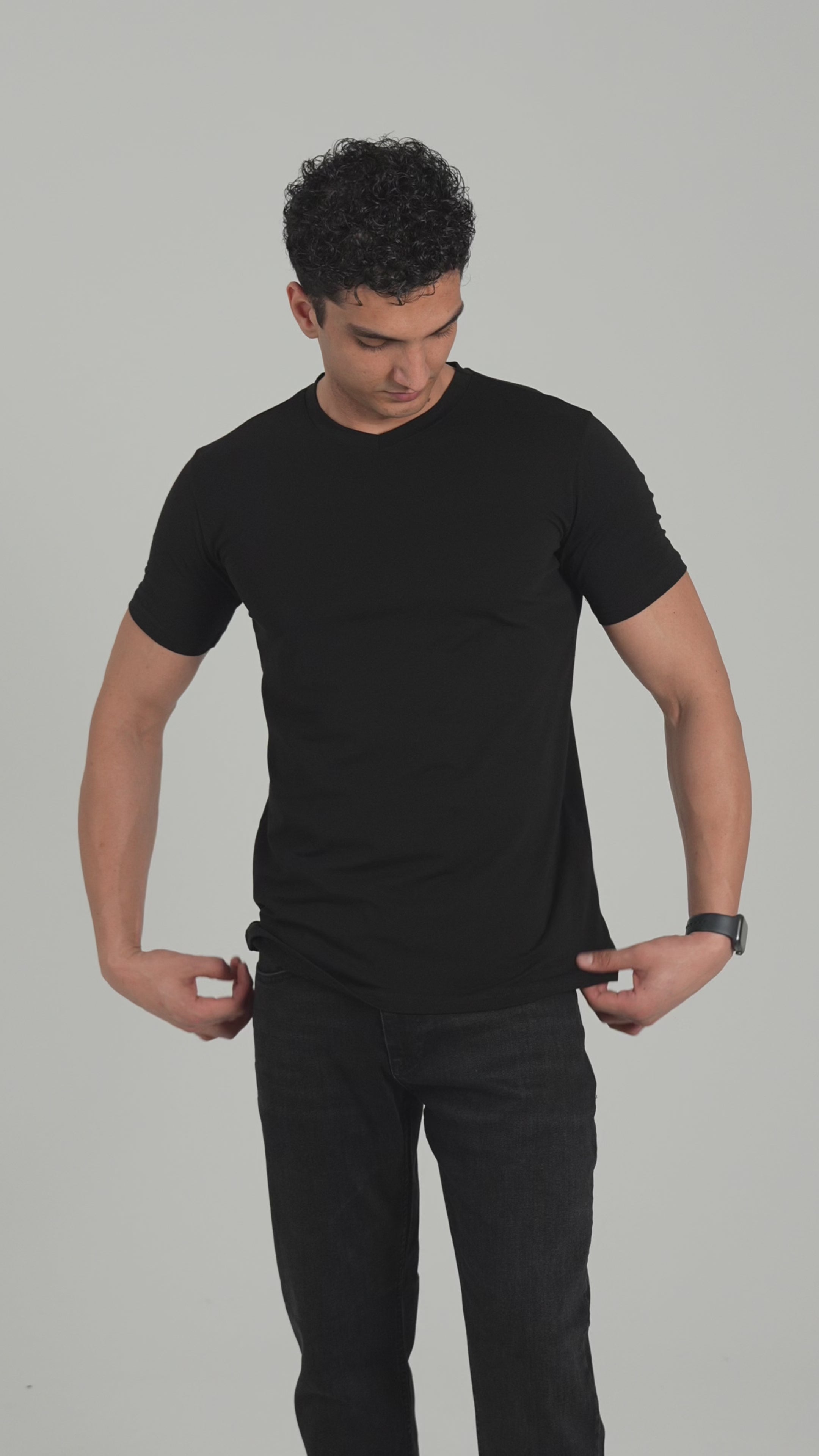 SJ Premium V Yaka Fit T-Shirt