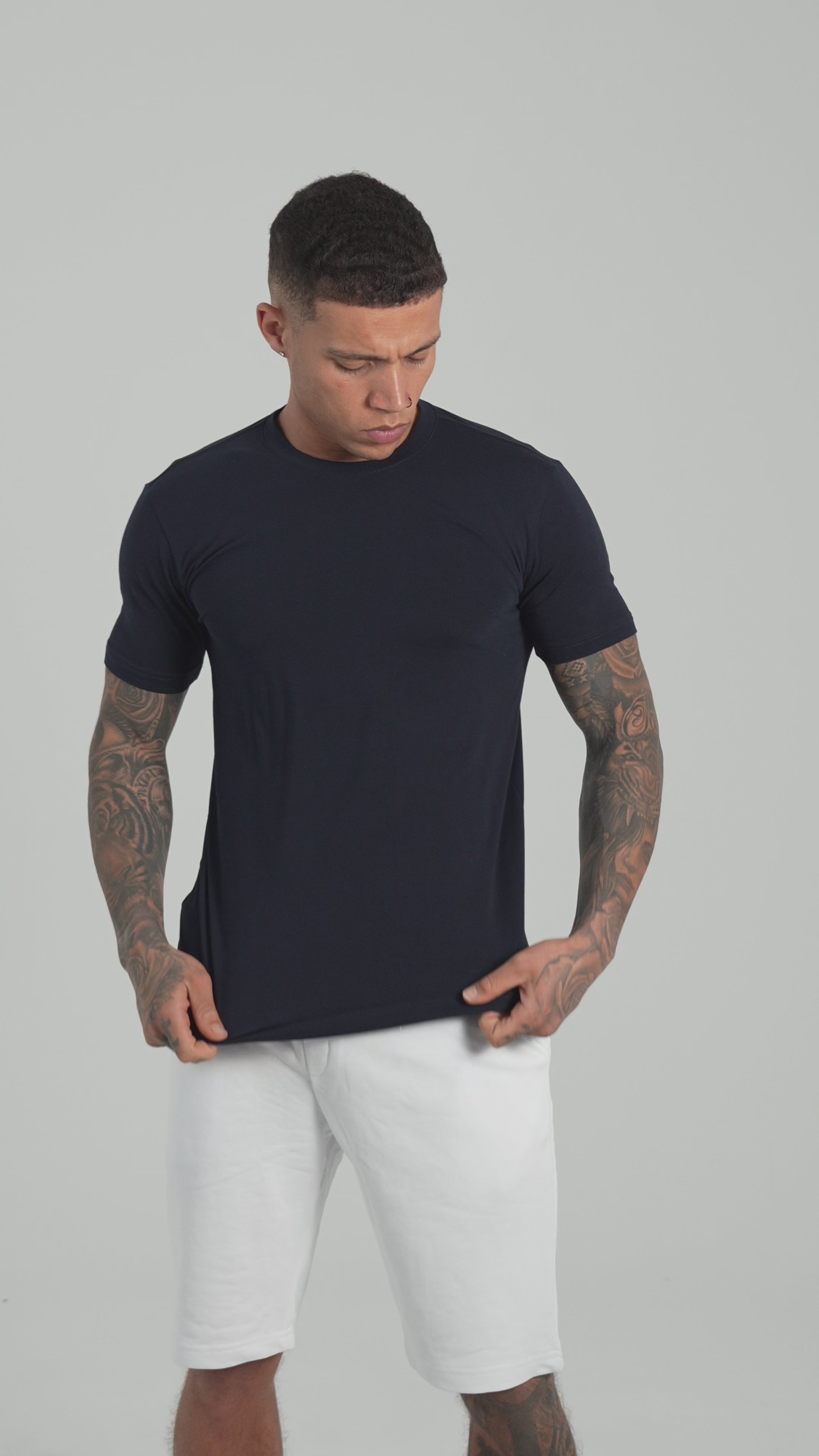 SJ Premium Bisiklet Yaka Fit T-Shirt