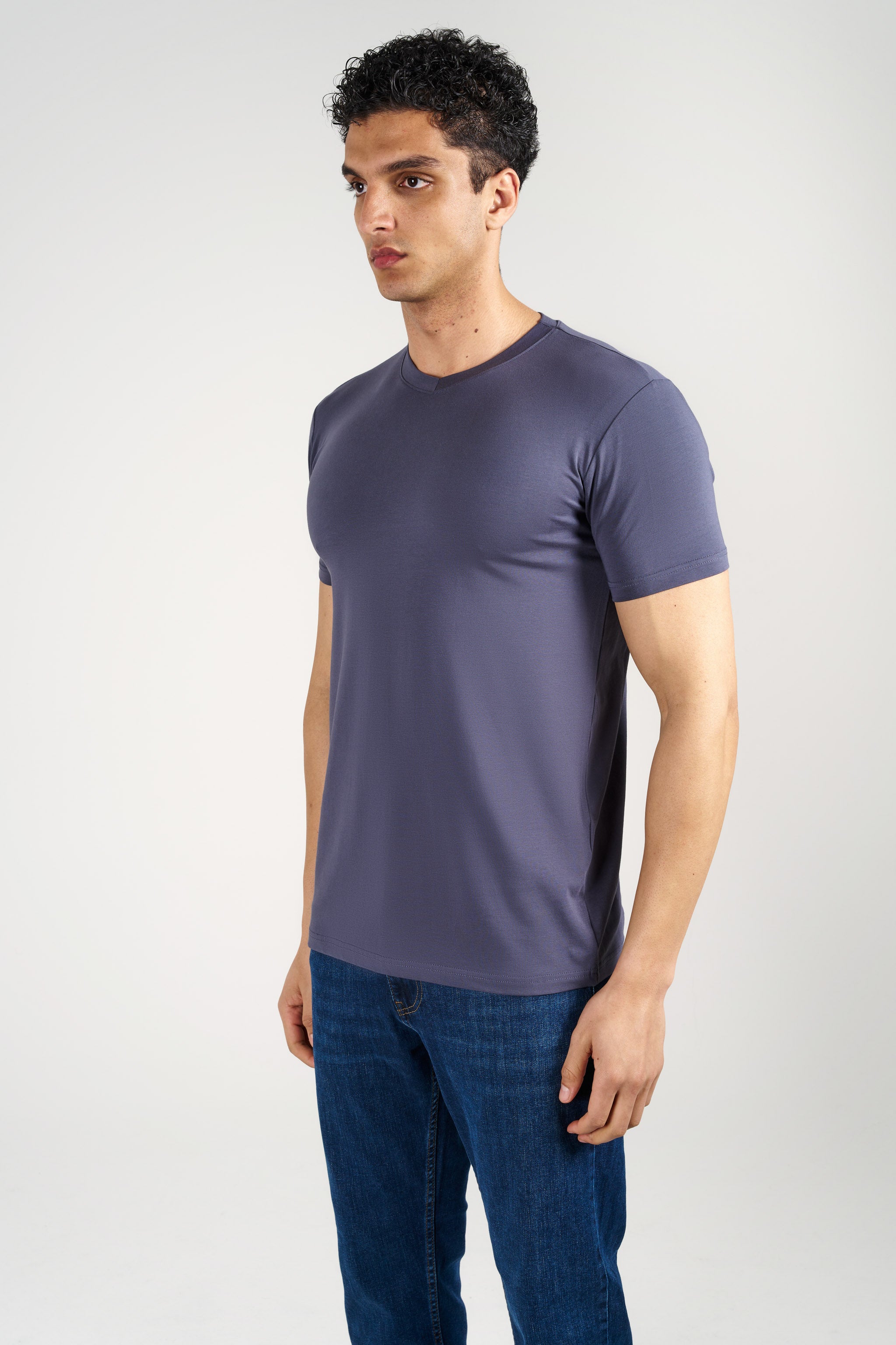 SJ Premium V Yaka Fit T-Shirt