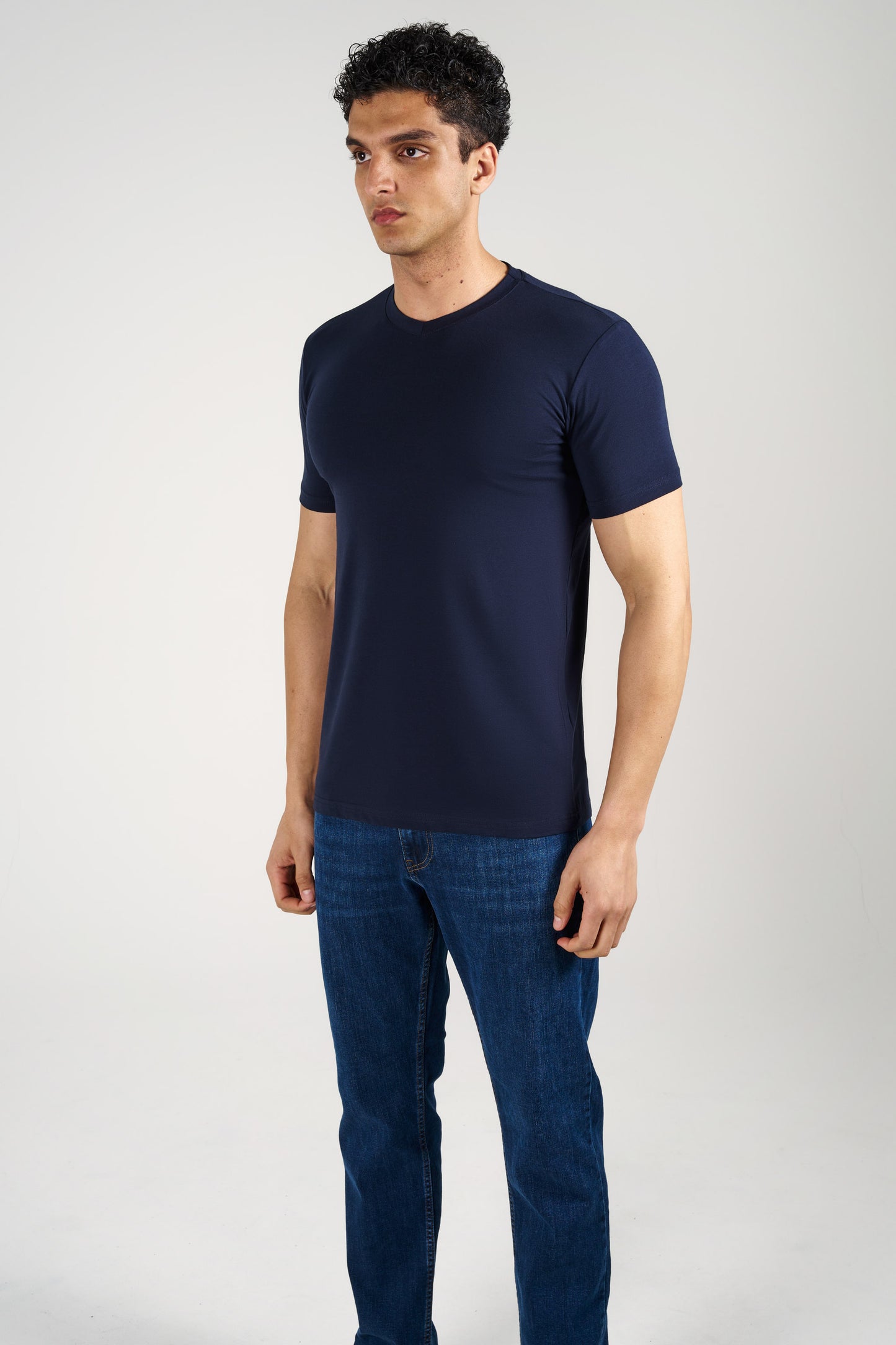 Premium V Yaka Fit T-Shirt