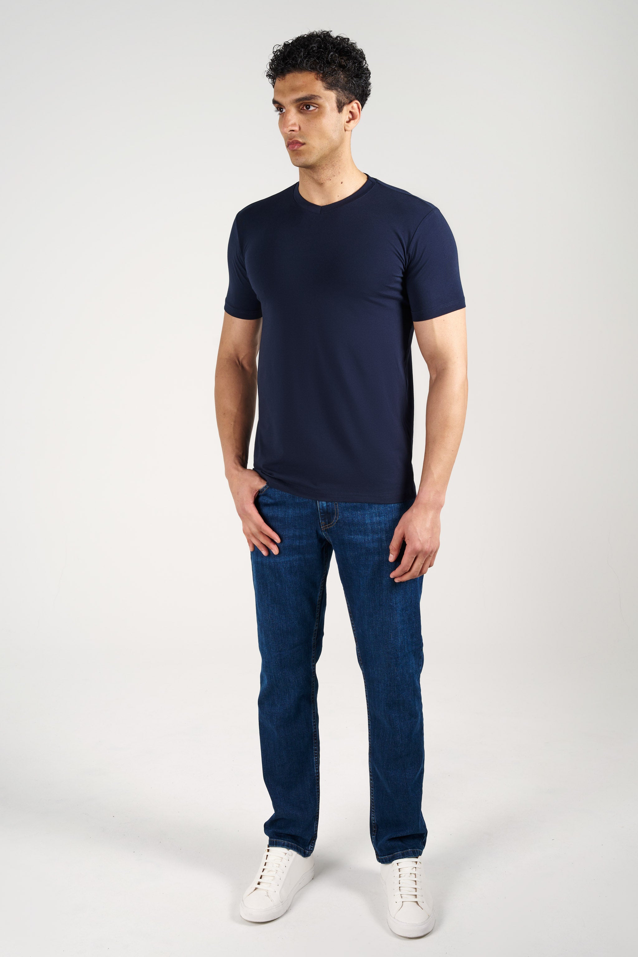 SJ Premium V Yaka Fit T-Shirt