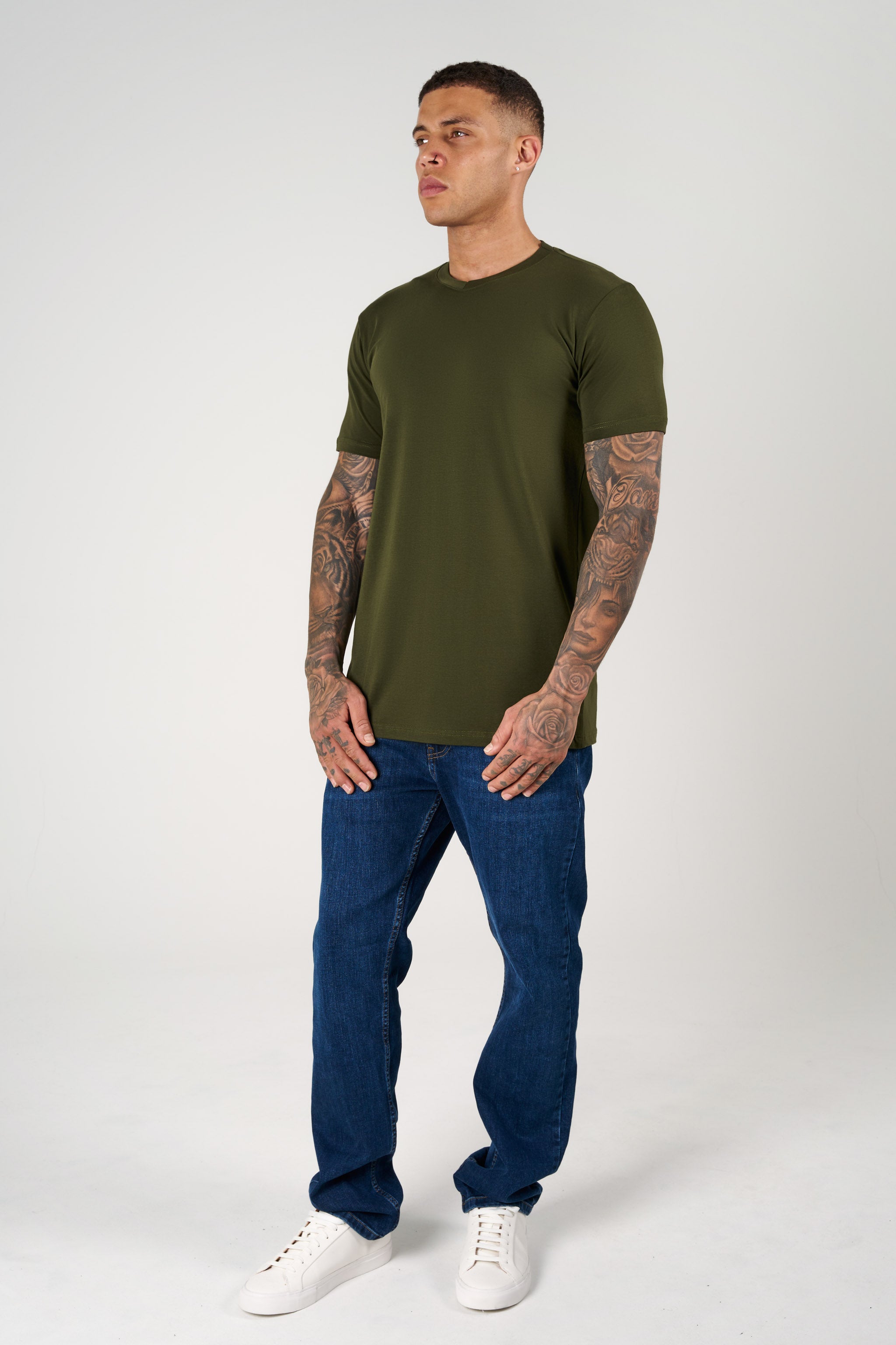 SJ Premium V Yaka Fit T-Shirt