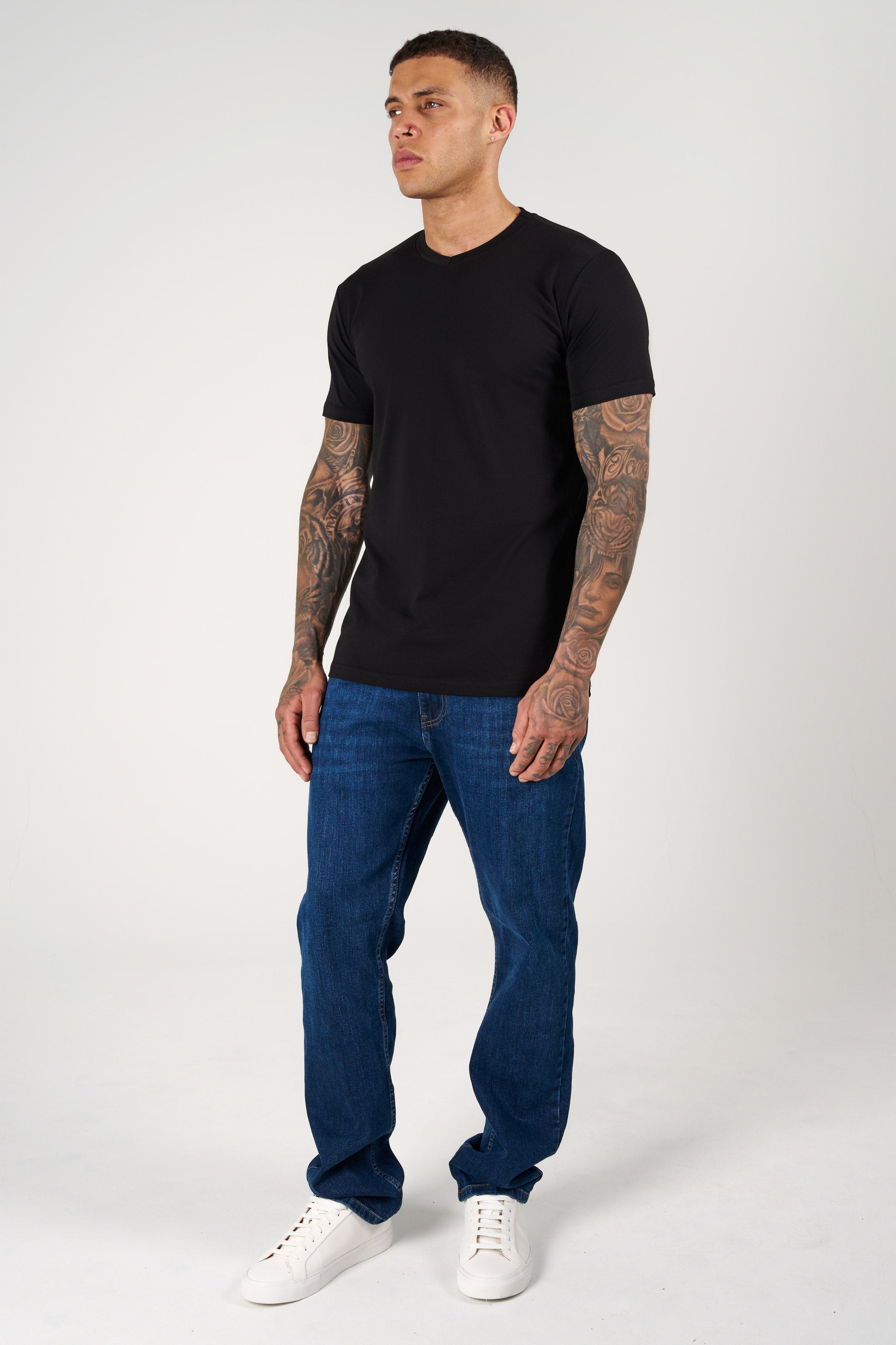 SJ Premium V Yaka Fit T-Shirt